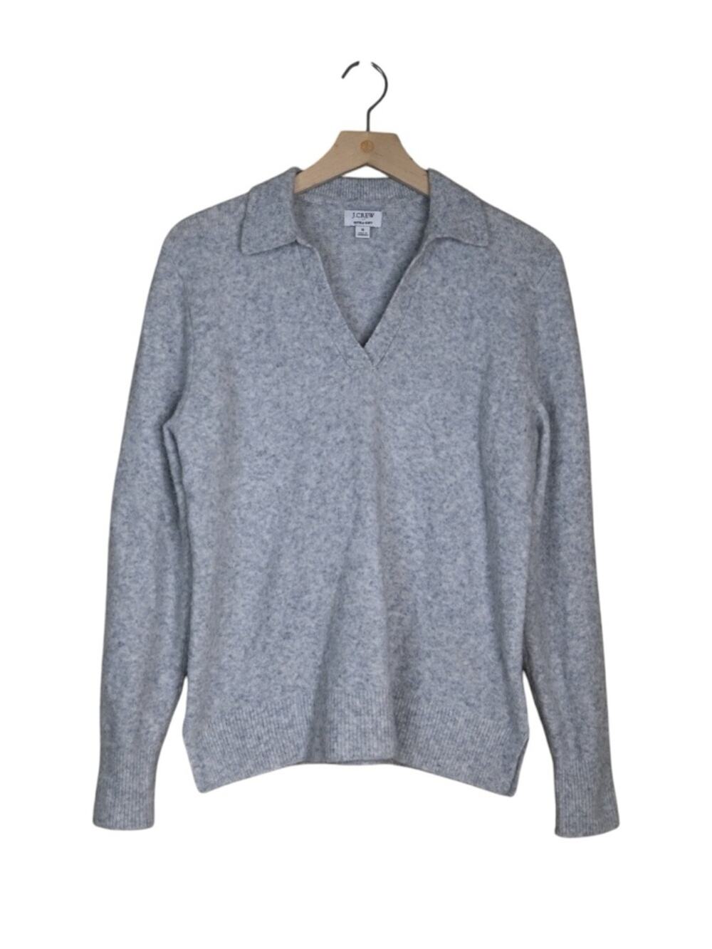 J. Crew Women's S Extra Soft VNeck Wool Blend Sweater